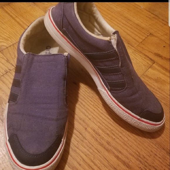 adidas canvas slip on shoes